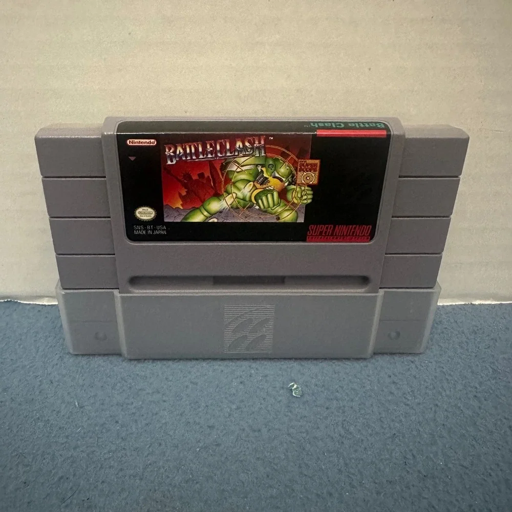 Battle Clash Nintendo SNES Super Scope Game Cartridge SNS-BT-USA Grey SNS-006